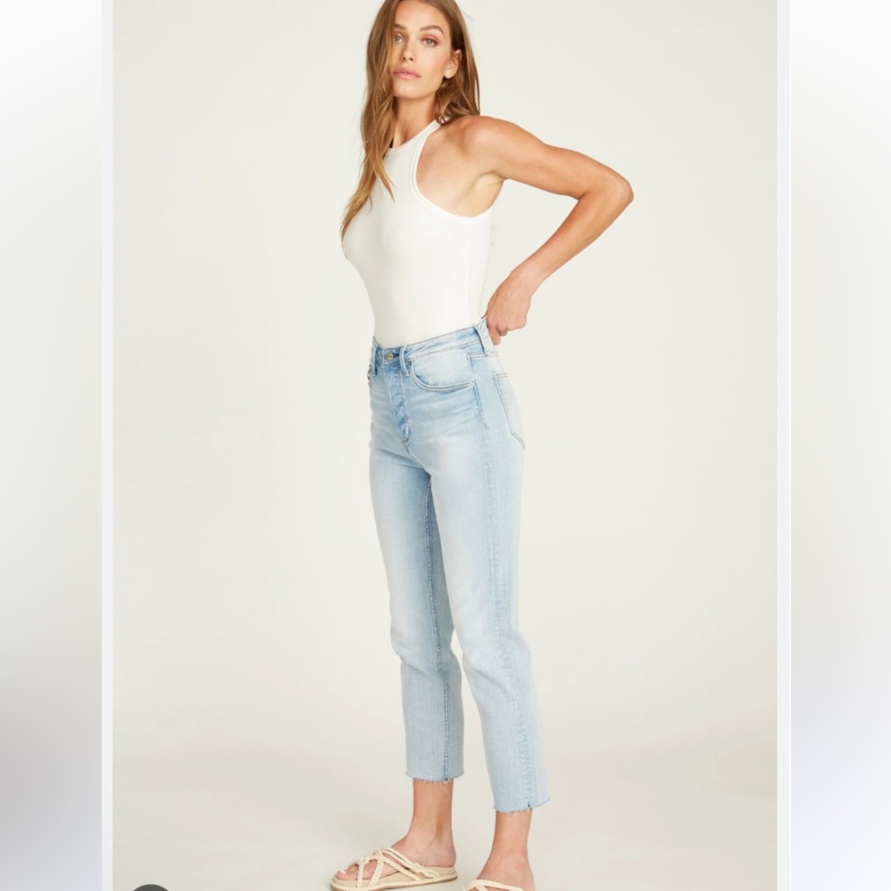DRIFTWOOD ROYCE‎ Straight JEAN BLUE Size 27 Raw Hem